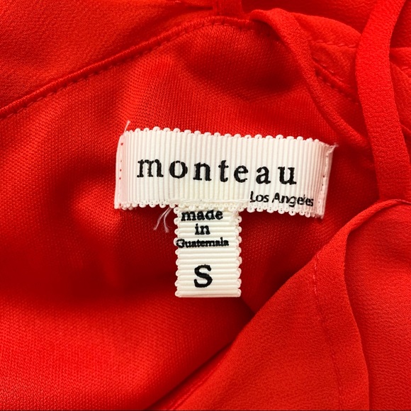 Monteau ruffle halter dress size S - Picture 5 of 5